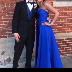Royal blue prom dress